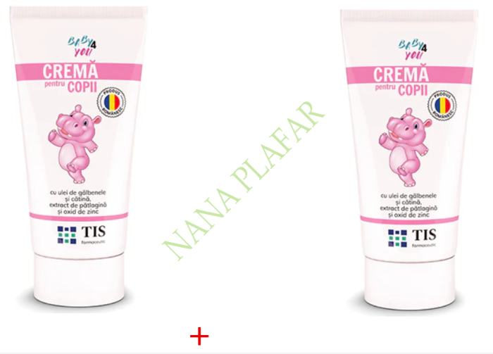 CREMA pentru COPII BABY4YOU cu ulei galbenele, catina 50ML, TIS Farmaceutic [3]