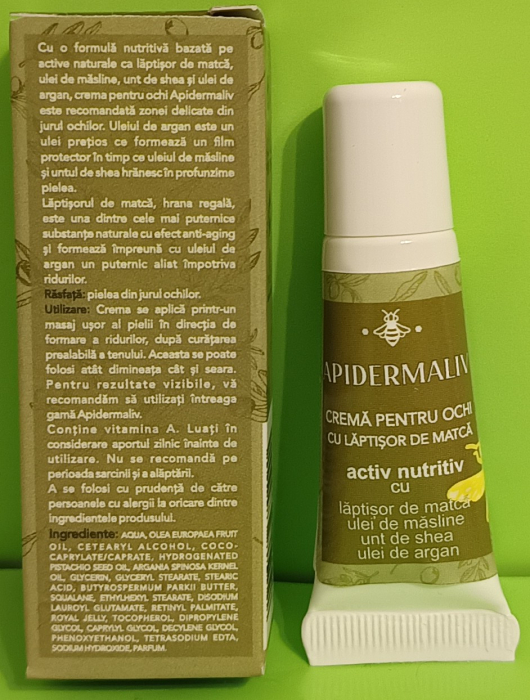 Crema pentru ochi activ anticearcane Apidermin Lejer, 10 ml, Complex Apicol la nana plafar [4]