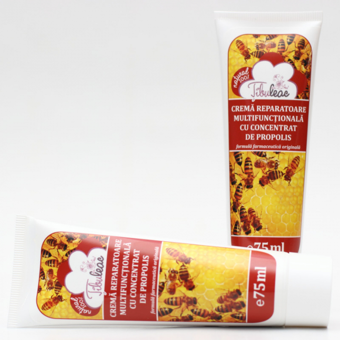 Crema reparatoare multifuncționala cu concentrat de propolis, 75 ml, Tibuleac [2]