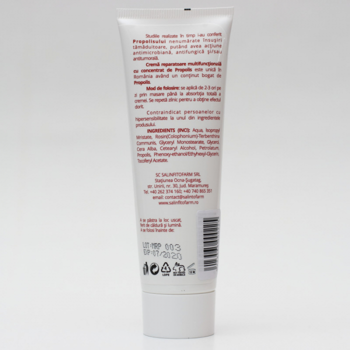 Crema reparatoare multifuncționala cu concentrat de propolis, 75 ml, Tibuleac [3]