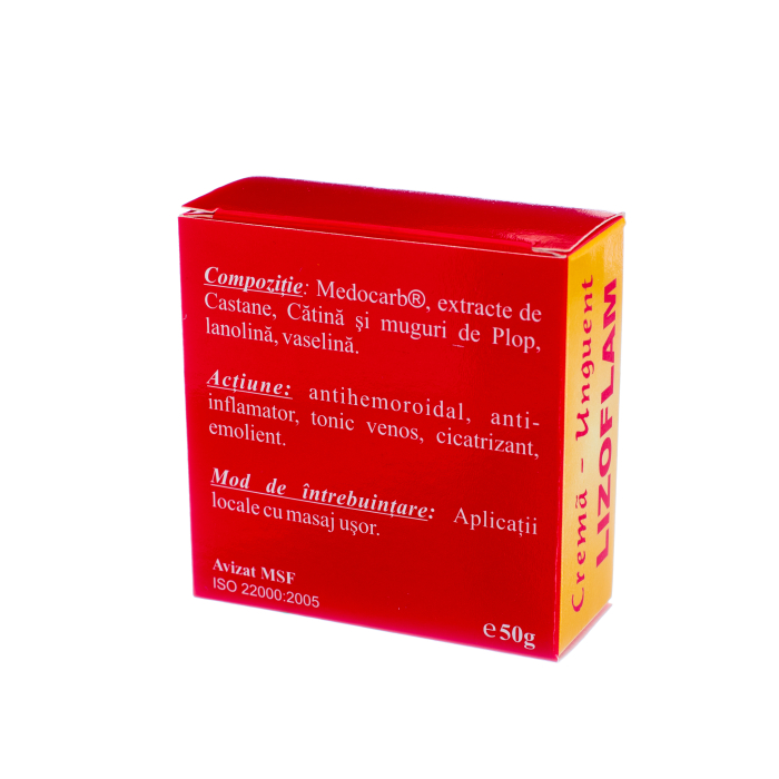 Crema unguent Lizoflam, 50 g, Elidor la Nana Plafar [2]