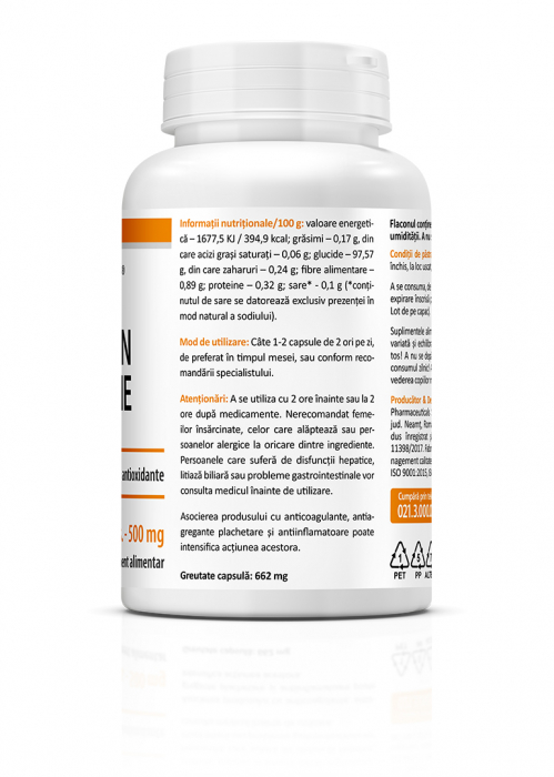 CURCUMIN si PIPERINA 500 mg, Zenyth [4]
