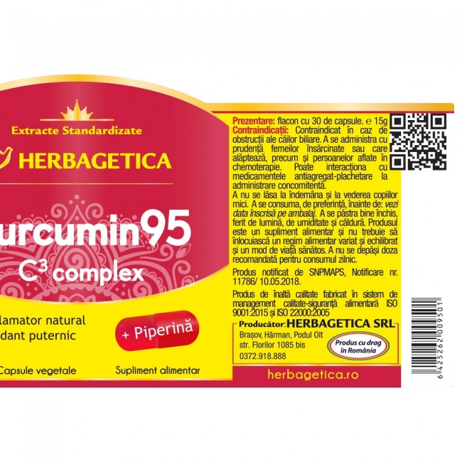 CURCUMIN95 C3 Complex,  Herbagetica [3]