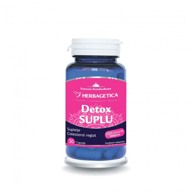 DETOX SUPLU cu  Kelp Chitosan Chlorella Spirulina, Herbagetica [1]