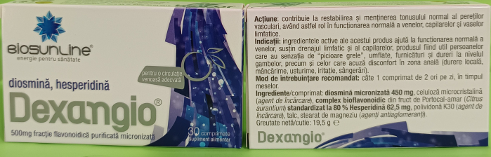 DEXANGIO, 30 comprimate, BioSunLine Helcor la Nana Plafar [2]