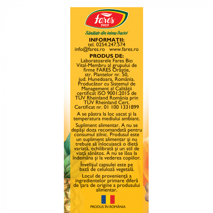 DIGESTIE USOARA D57, 30 capsule, Fares [3]