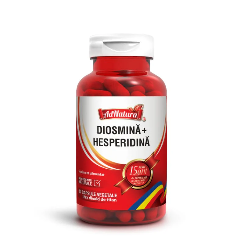 DIOSMINA + HESPERIDINA pentru CIRCULATIE VENOASA, AdNatura [1]