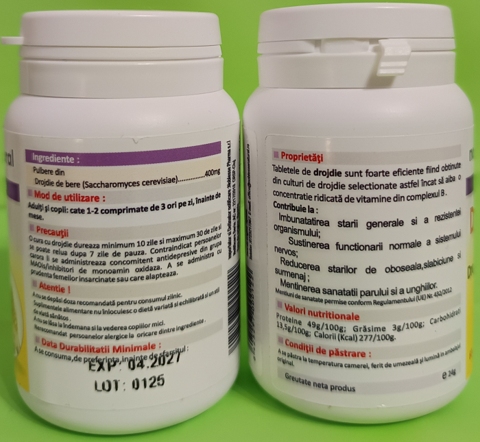 DROJDIE de BERE 400mg, 60 capsule, Noblesse Natural la Nana Plafar [2]