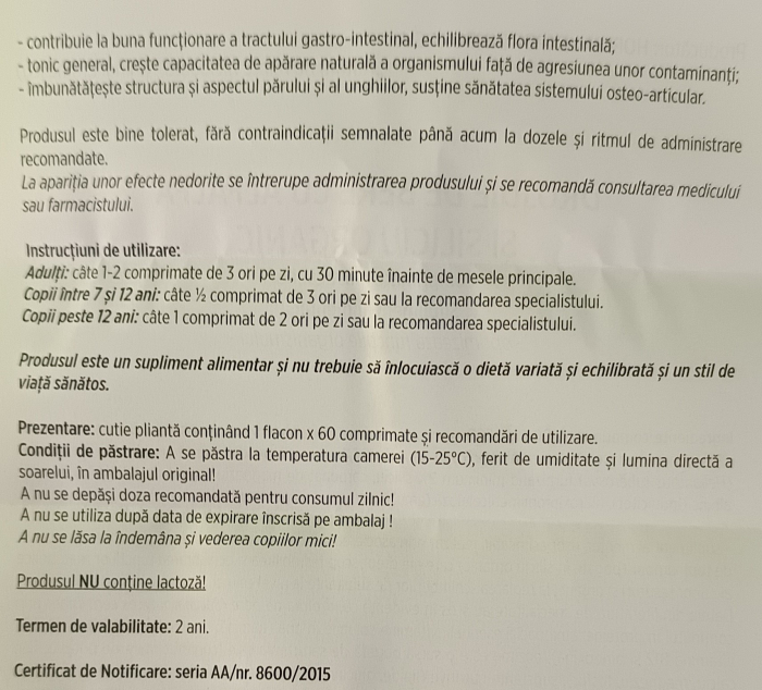 DROJDIE DE BERE cu Alfalfa si Siliciu organic, 60 comprimate masticabile, Hofigal [5]