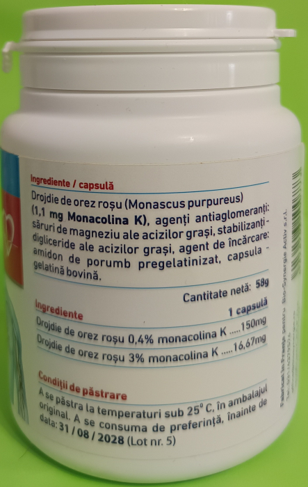 DROJDIE DE OREZ ROSU, 90 capsule, Bio Synergie la Nana Plafar [2]