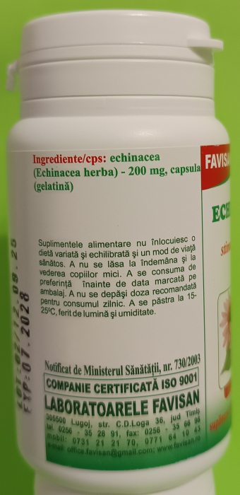 Echinacea, 70  capsule, Favisan la Nana Plafar [3]