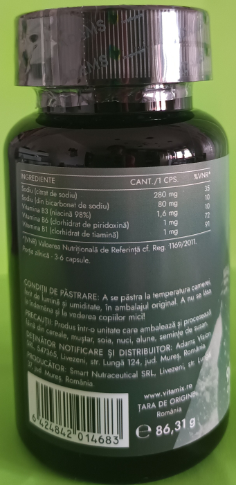 ELECTROLITI Salt Caps, 90 capsule, Adams Supplements la Nana Plafar [3]
