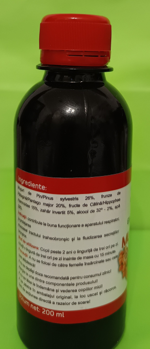 Elixir pulmonar din Muguri de Pin, Patlagina si Catina - NATURAPLANT [2]