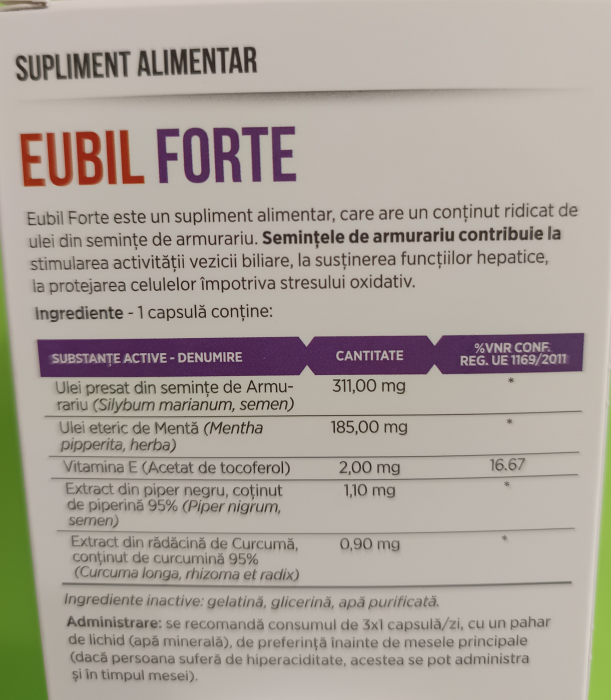 EUBIL FORTE, capsule, Parapharm la Nana Plafar [3]