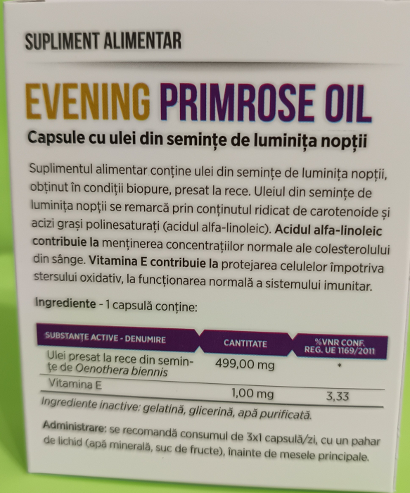 EVENING PRIMROSE OIL, 30 capsule, Parapharm [4]