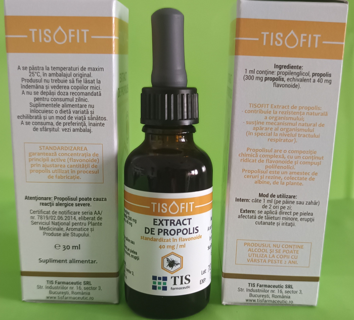 EXTRACT de PROPOLIS TISOFIT, 30 ml, Tis Farmaceutic [2]