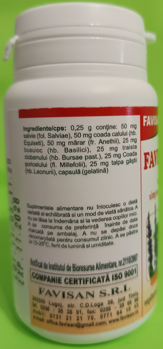 Favifeminin, 40 capsule, Favisan [3]