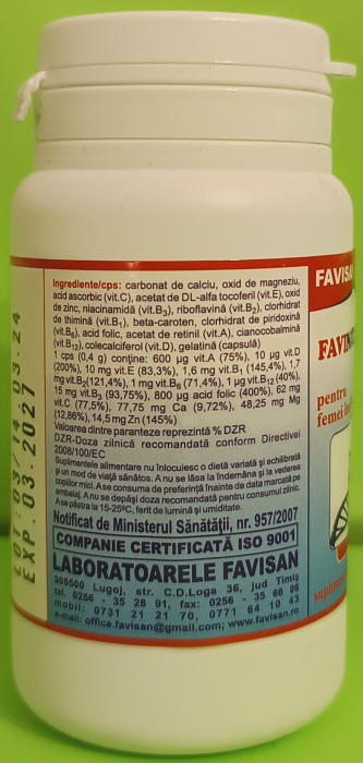 FaviNATAL, 70capsule, Favisan [4]