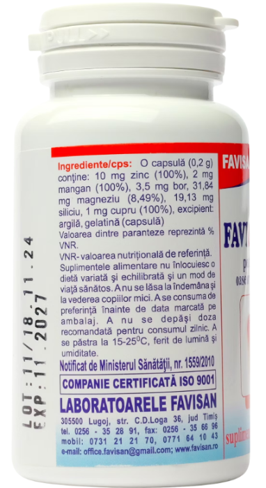 Faviosteosan, 70 capsule, Favisan [2]