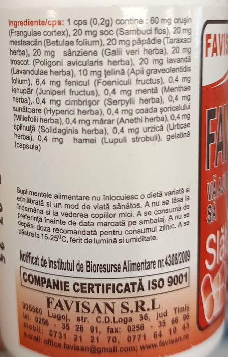 Favisvelt, 70 capsule, Favisan [4]