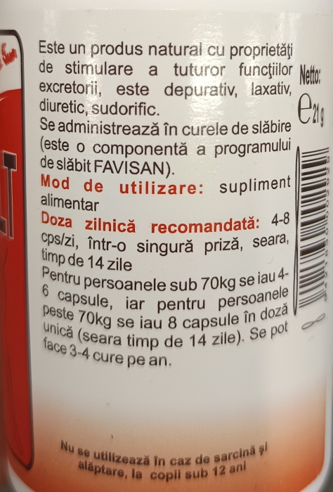 Favisvelt, 70 capsule, Favisan [3]