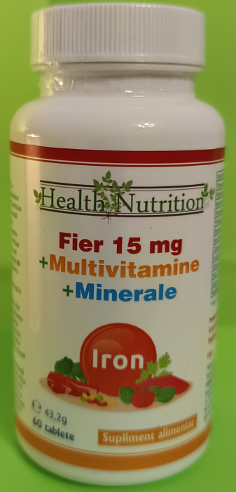 FIER 15mg + Multivitamine+Minerale 60 tablete Health Nutrition [2]