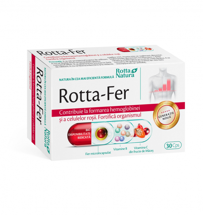 FIER Rotta-Fer 15mg, 30 capsule, Rotta Natura [1]