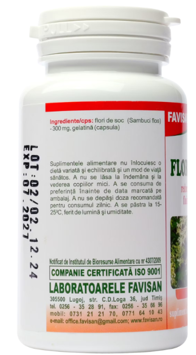 Flori de soc, 40 capsule, Favisan la Nana Plafar [2]