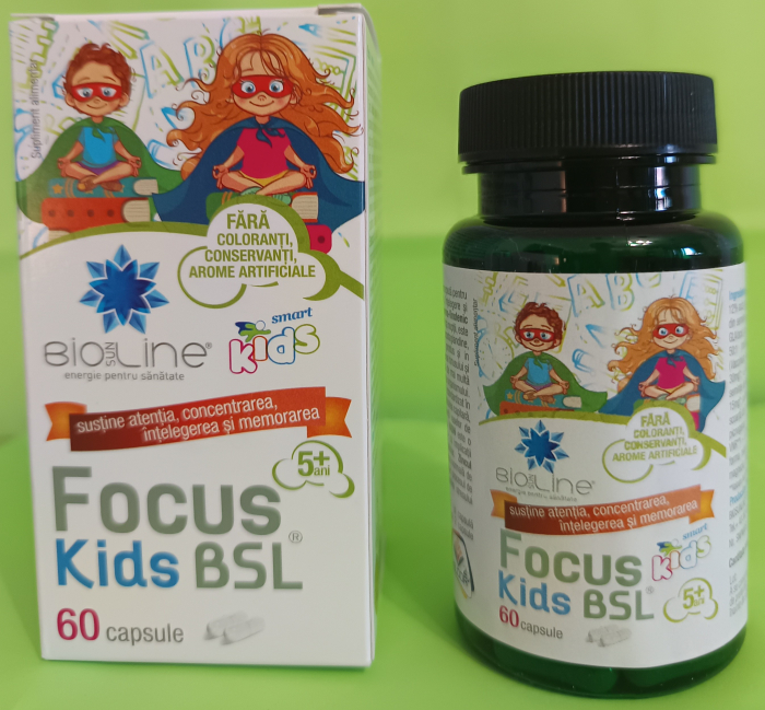 Focus Kids, 60 comprimate, BioSunLine [2]