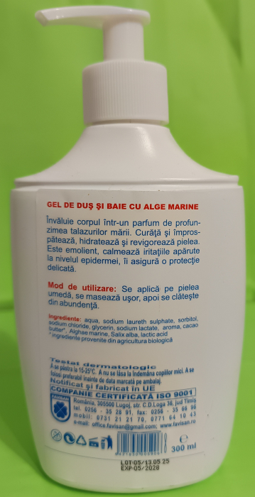 GEL de DUS cu ALGE MARINE, 300ml, Favisan [2]