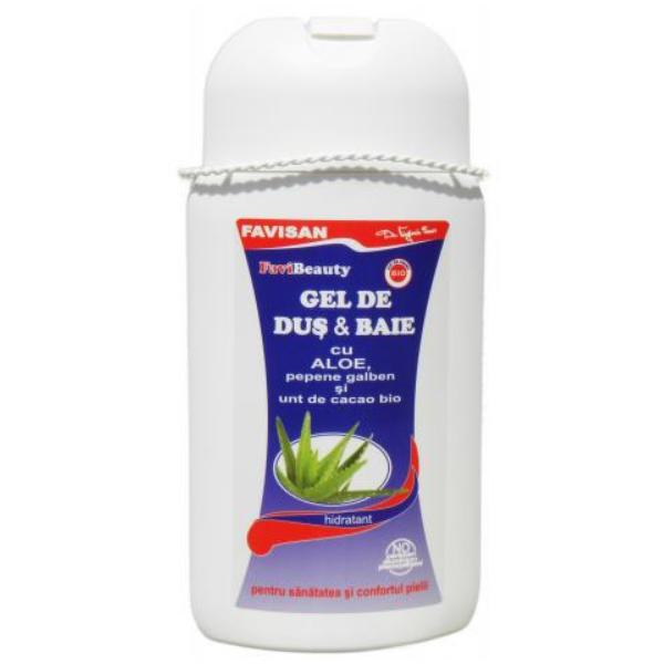 GEL de DUS cu ALOE, PEPENE GALBEN si UNT de CACAO, 300ml, Favisan [1]
