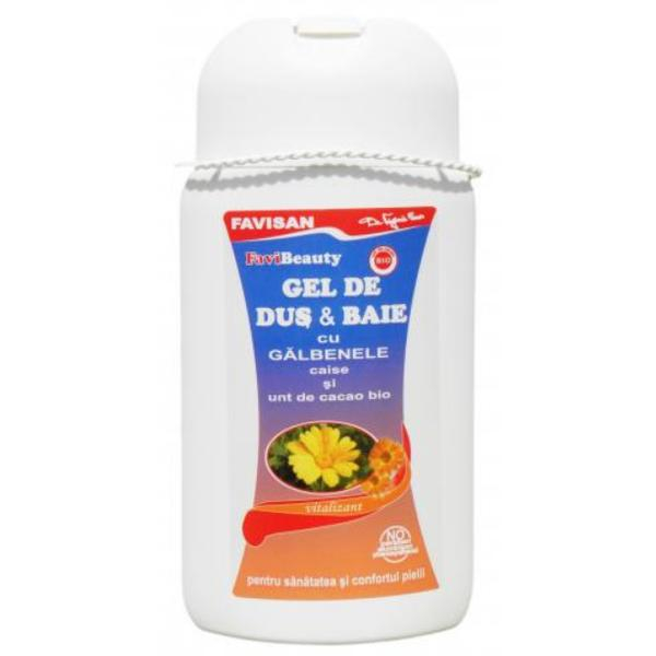 GEL de DUS cu Galbenele, Caise si Unt de Cacao, 300ml, Favisan [1]
