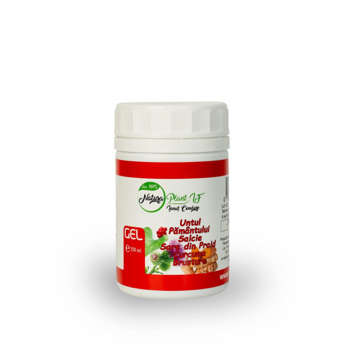 GEL Untul Pamantului, Salcie, Sare din Praid, Curcuma, Brusture, 250 ml - NATURAPLANT [1]