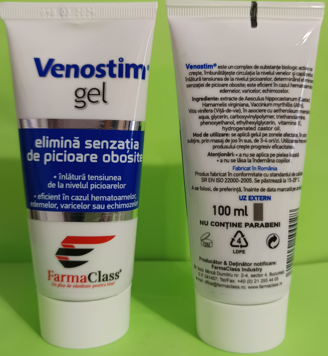 GEL VENOSTIM PICIOARE OBOSITE, 100 ml, FarmaClass [2]