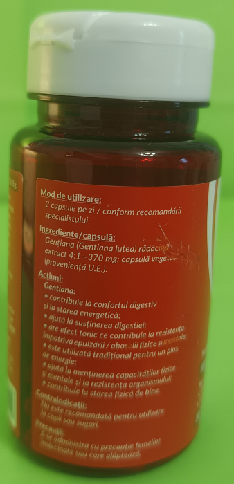 GENTIANA EXTRACT 370mg Adnatura la nana plafar [5]