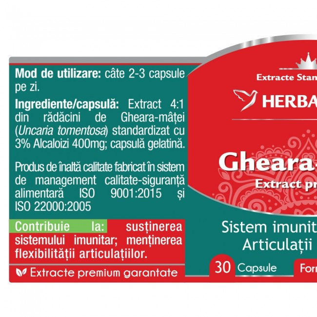 GHEARA MATEI EXTRACT Standardizat, Herbagetica [2]