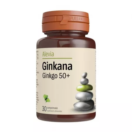 Ginkana Ginkgo 50+ , 30 comprimate, Alevia [1]