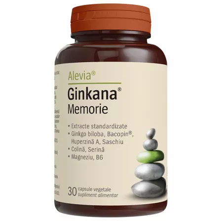 Ginkana Memorie, 30 capsule vegetale, Alevia [1]