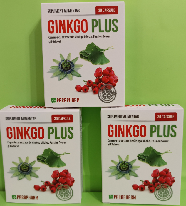 GINKGO PLUS, 30 capsule, Parapharm la Nana Plafar [2]