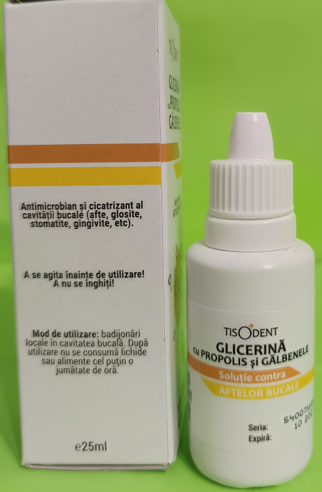 GLICERINA cu Propolis si Galbenele Tisodent, 25 ml, Tis Farmaceutic la Nana Plafar [2]