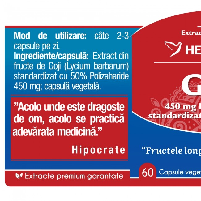 GOJI EXTRACT 450mg, 60 capsule, Herbagetica [2]
