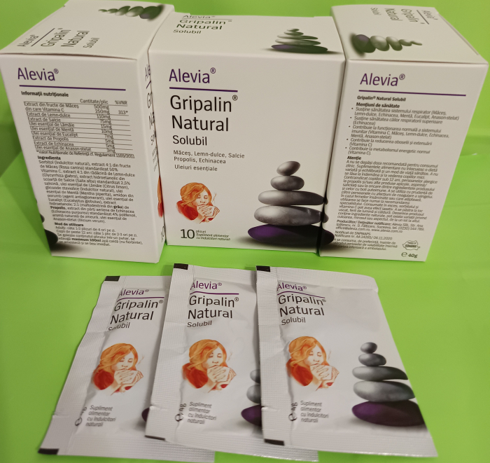 Gripalin natural solubil, 10 plicuri, Alevia la nana plafar [6]