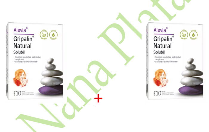 Gripalin natural solubil, 10 plicuri, Alevia la nana plafar [3]