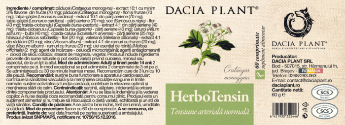 HERBOTENSIN (Reglator al Tensiunii), Dacia Plant [2]