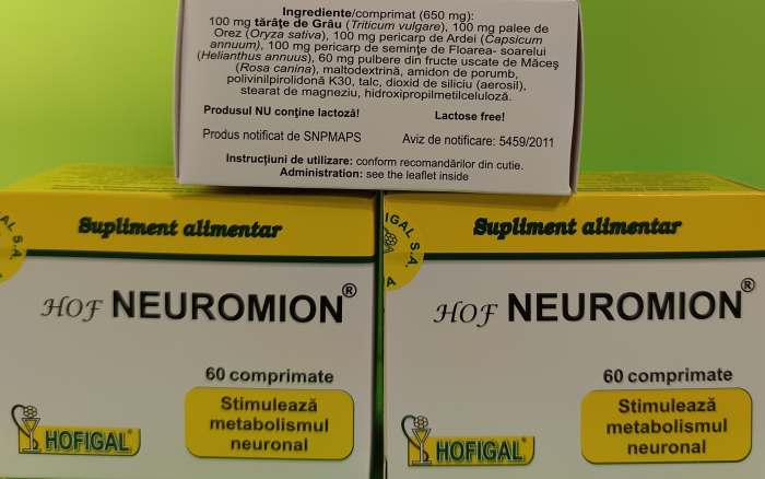  HOF NEUROMION® STIMULEAZA METABOLISMUL NEURONAL 60 comprimate, Hofigal [2]