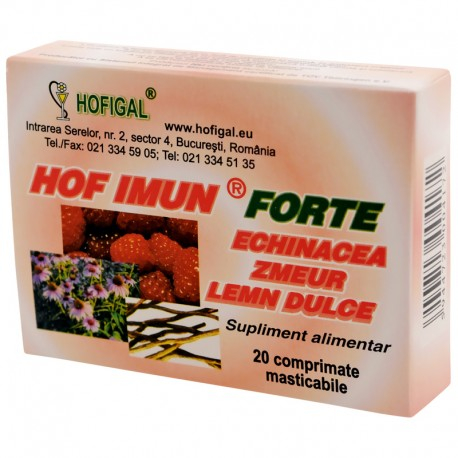 HOFIMUN FORTE IMUNITATE 20comprimate masticabile, Hofigal la Nana Plafar [1]