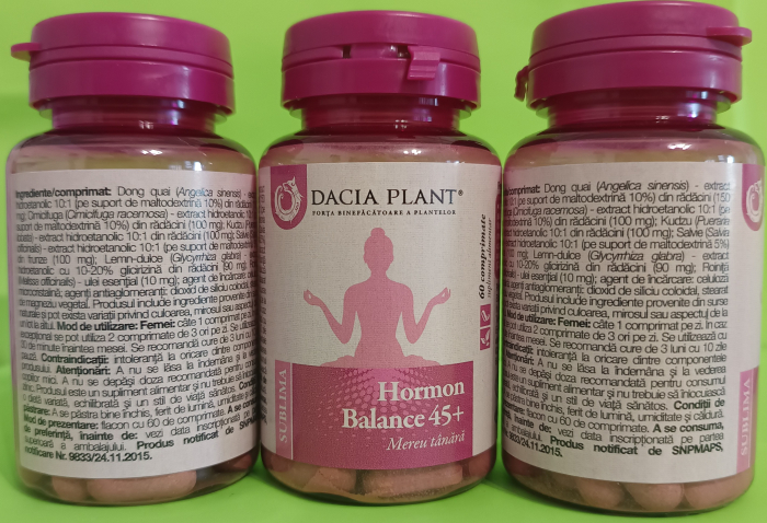 Hormon Balance 45+ Sublima, 60 comprimate, Dacia Plant [2]