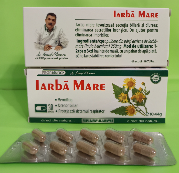 Iarba Mare, 30 capsule, Pro Natura Medica [2]