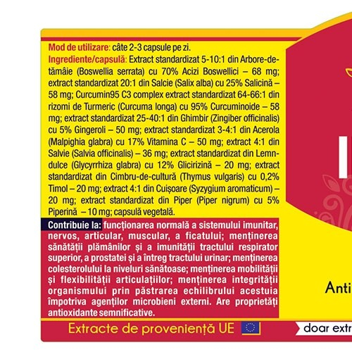 INFLANAT Curcumin95 Herbagetica la nana plafar [2]