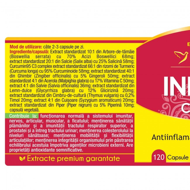 INFLANAT Curcumin95 Herbagetica la nana plafar [2]